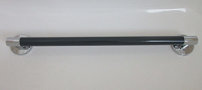 Stylish Colored Grab Bars with Stainless Steel Accents