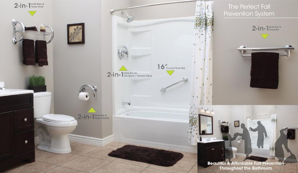 Oil-Rubbed Bronze Designer Toilet Paper Holder/Grab Bar