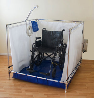 Fold Away Wheelchair Shower - Bariatric