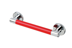 Stylish Colored Grab Bars with Stainless Steel Accents