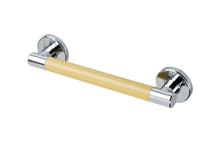 Stylish Colored Grab Bars with Stainless Steel Accents